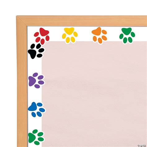 Paw Print Bulletin Board Borders | Oriental Trading