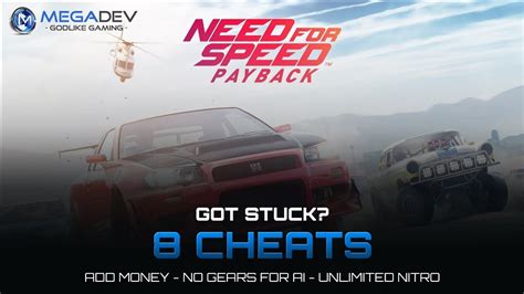 NEED FOR SPEED PAYBACK CHEATS: Unlimited Nitro, Add Money, No Gears for Ai, ... | Trainer by ...