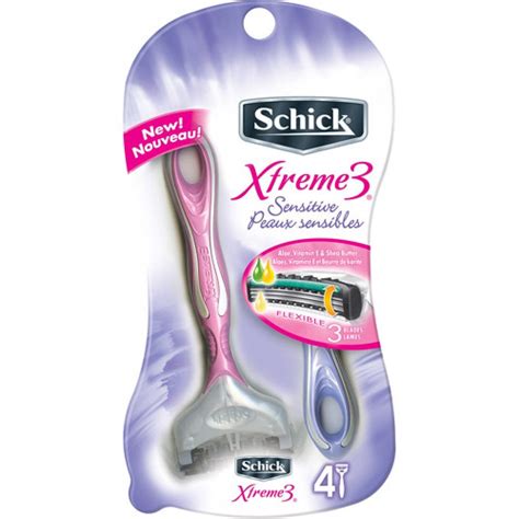 Schick Xtreme 3 Disposable Razors for Women Sensitive Skin Shaving ...