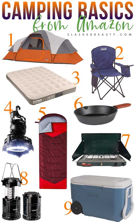 9 Basic Camping Gear Essentials from Amazon | Slashed Beauty