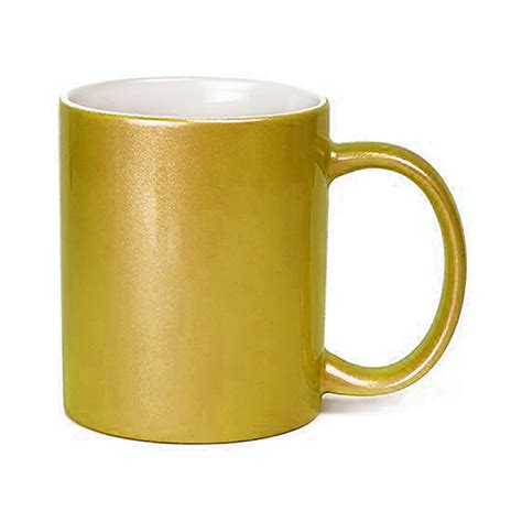 Sparkling Glitter Mug Gold 11oz