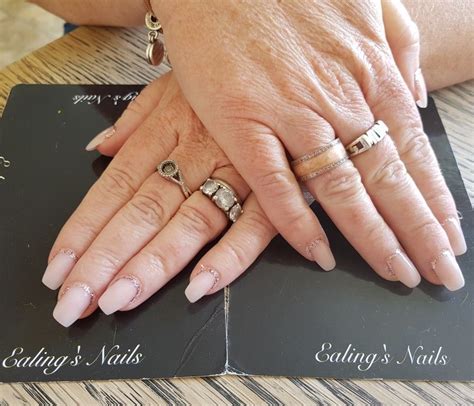 Naio Nails Peachy Dream coffin shape acrylic extensions with Nails Inc ...