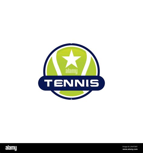 Tennis Logo Design. Modern Professional Tennis Logo With Ball Stock Vector Image & Art - Alamy