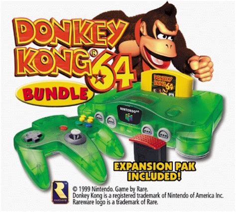 Amazon.com: Nintendo 64 System - Video Game Console - Donkey Kong ...