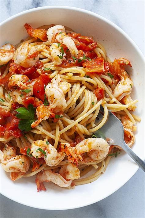 Shrimp Pasta Recipes - Italian Shrimp Pasta - Rasa Malaysia