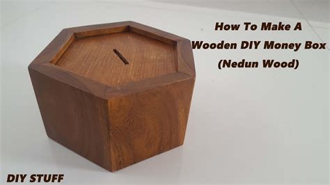 How To Make A Wooden DIY Money Box (Nedun Wood)/DIY Coin Box - YouTube