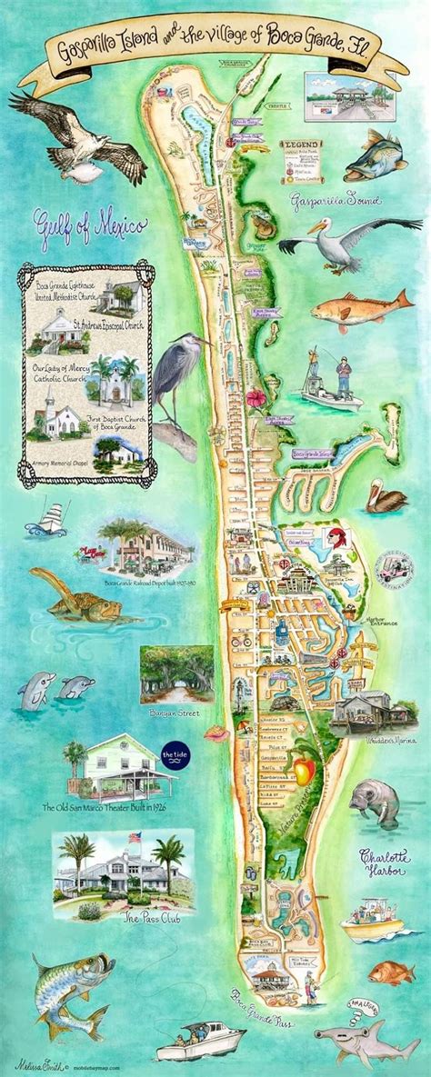 Little Gasparilla Island Map - quotes for loss of dog