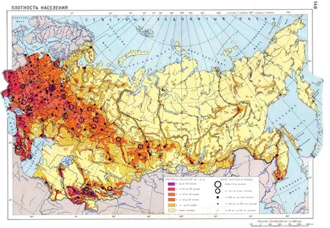 Russia population density map - Russia map population density (Eastern ...