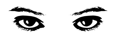 Pair Of Eyes Clipart Black And White Hd Wallpaper Gallery | Sexiz Pix