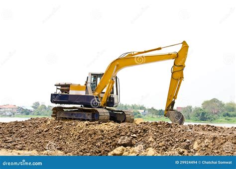 Backhoe machine stock photo. Image of excavator, ground - 29924494