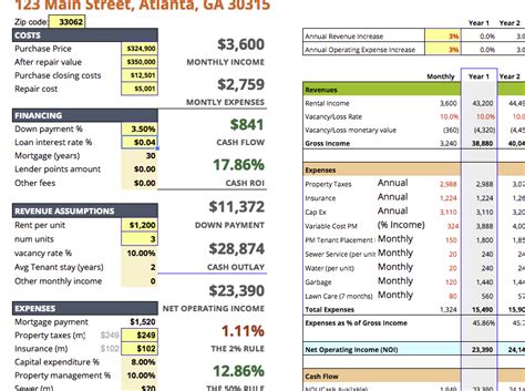 Property Management Excel Template Free