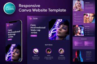 Canva Web Template-Makeup Artist Profile Graphic by MatthewFariz · Creative Fabrica