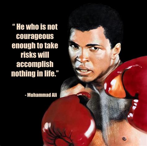 Boxing Legend Muhammad Ali Inspirational Courageous Life Quote Poster - Etsy