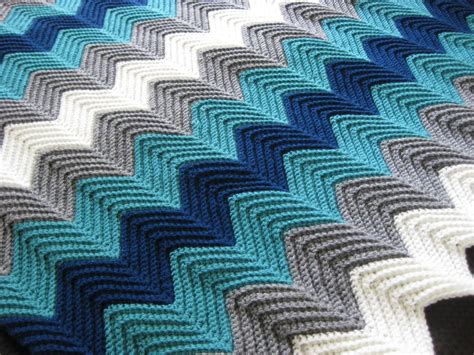 Chevron Afghan #1 | Crochet blanket designs, Crochet ripple, Crochet ...