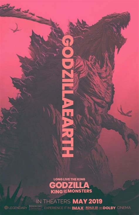 godzilla movie poster with the title godzilla king of monsters in red ...