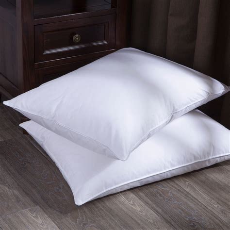 Puredown White Goose Down and Feather Bed Pillow, Set of 2, Queen Size ...