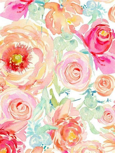 Floral watercollor art | Free watercolor flowers, Watercolor wallpaper ...