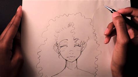 How to Draw Curly/Afro Hair - YouTube