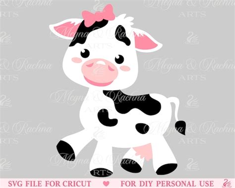 Cute Cow Svg Girl Cow Svg Farm Cow Svg Toddler Cow Svg - Etsy Canada