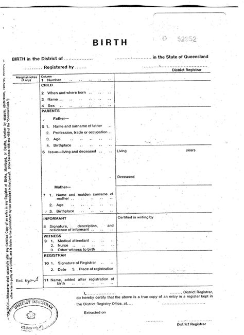 15 Birth Certificate Templates (Word & PDF) - Template Lab