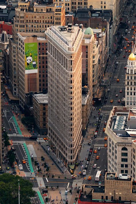 New York City Flatiron Building aerial view in Manhattan Photograph by ...