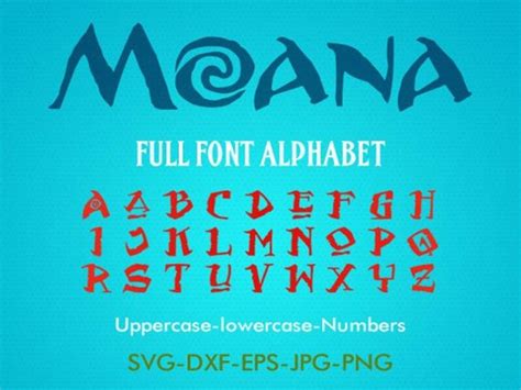 Moana Font | Moana font free, Moana font, Free fonts download