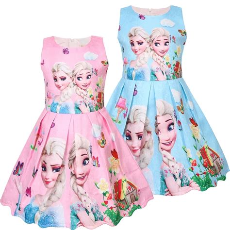 2019 Disney princess Girls summer small children's vest dress cotton ...