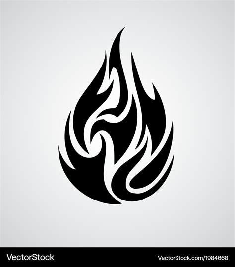 Tribal fire Royalty Free Vector Image - VectorStock