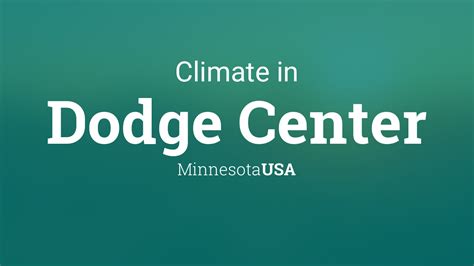 Climate & Weather Averages in Dodge Center, Minnesota, USA