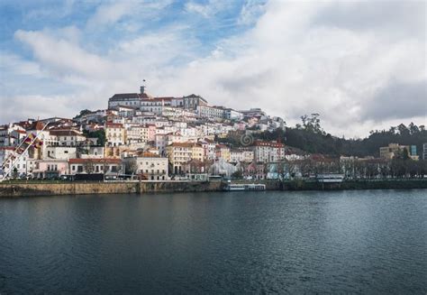 Coimbra Skyline and Mondego River - Coimbra, Portugal Stock Image ...