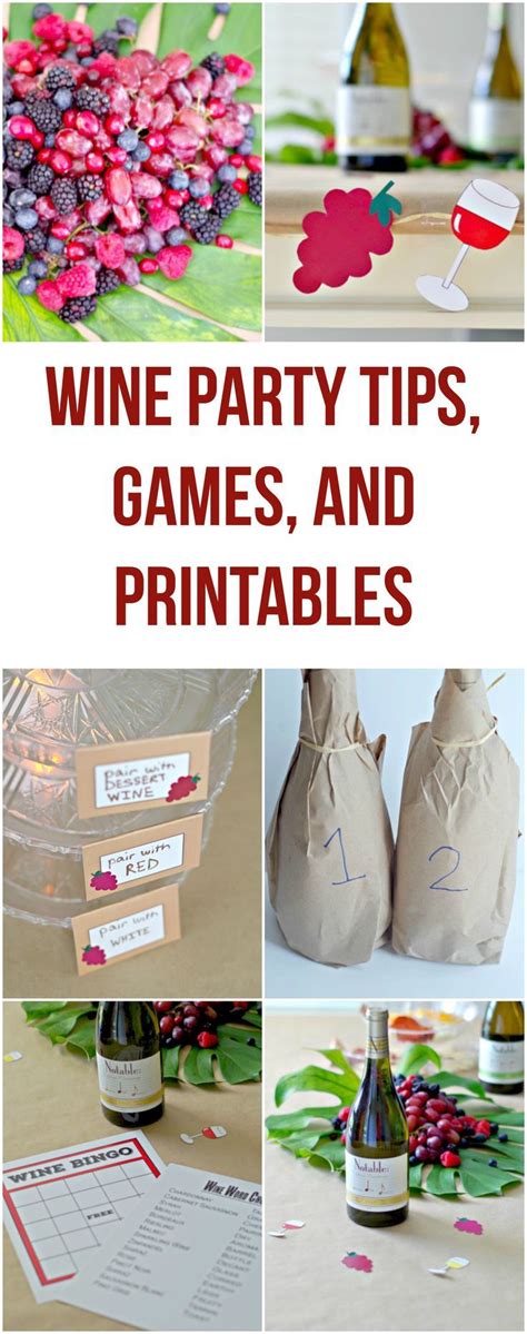 Wine Party Tips, Games, and Printables | Wine party theme, Wine parties ...