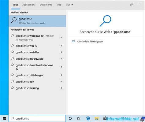 Ajouter l'éditeur de stratégies de groupe (gpedit.msc) sous Windows 10 ...