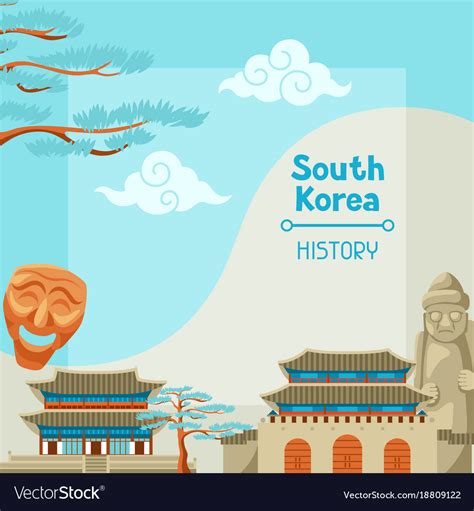 South korea history korean banner design Vector Image