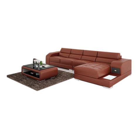 Modern lazy boy leather recliner sectional sofa with reversible chaise-in Living Room Sets from ...