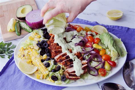 Mexican Chicken Salad with Creamy Jalapeño Dressing (Gluten Free)