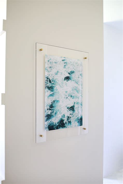 Floating Acrylic Frame DIY - A Beautiful Mess