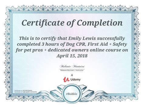 Pin by Emily Weaver on Business | Course completion certificate, Udemy, Certificate of completion