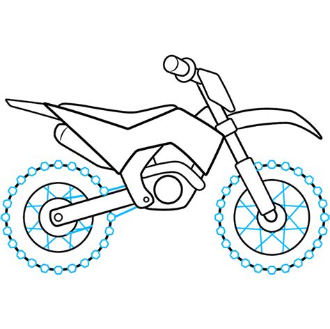 How to Draw a Dirt Bike - Really Easy Drawing Tutorial