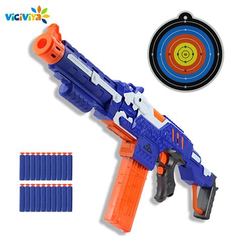 Fun Soft Bullet Gun Toy Kids Electrical Bursts for Nerf Gun Toy Shooting Submachine Weapon ...