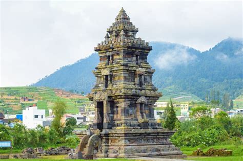 Candi Arjuna Hindu Temple, in Arjuna Complex, Dieng Plateau, Central Java. Stock Image - Image ...