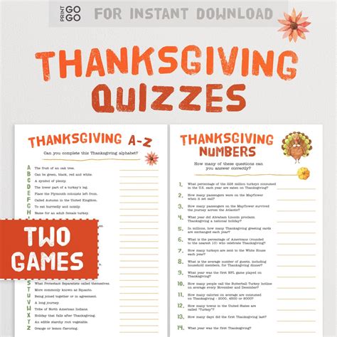 Thanksgiving Trivia Quizzes Test Your Holiday Knowledge With These Fun Family Quiz Party Games ...