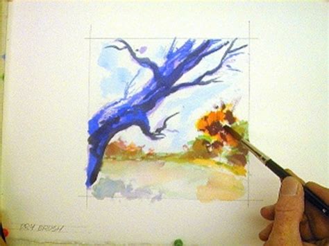 Dry Brush Watercolor Technique - Beebly's Watercolor Painting