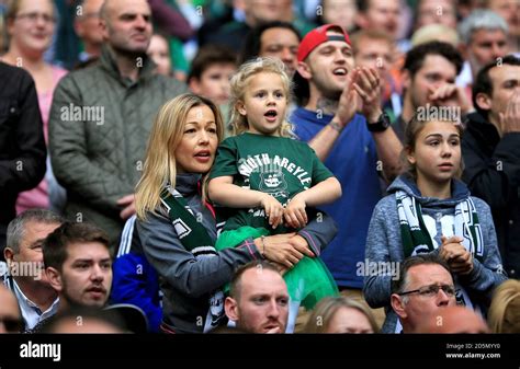 Plymouth Argyle fans in the stands Stock Photo - Alamy