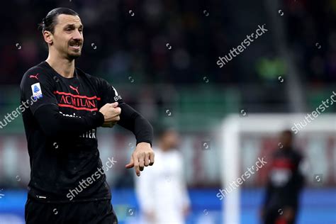 Zlatan Ibrahimovic Ac Milan Looks On Editorial Stock Photo - Stock ...