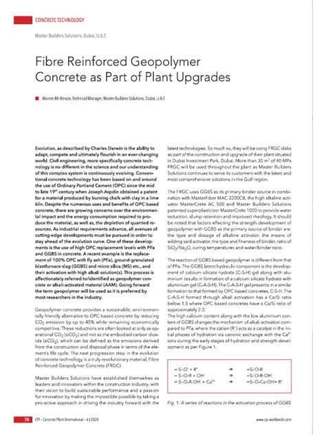 Geopolymer Concrete | PDF