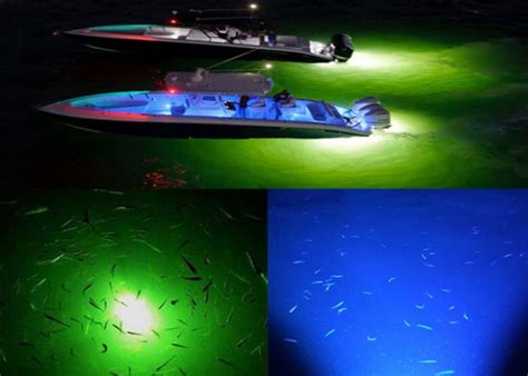 Blue IP68 RGB Underwater LED Boat Light 15 Watt for Deep Sea Salt Water