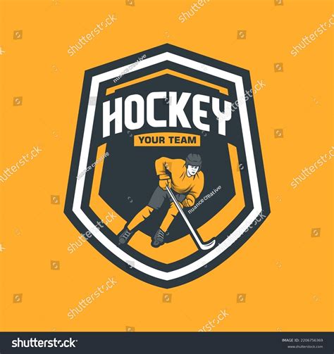 Hockey Logo Vector Emblem Designs Template Stock Vector (Royalty Free ...