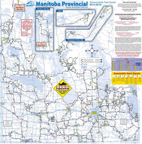 Manitoba snowmobile trail map - Ontheworldmap.com