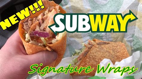 Subway New Signature Wraps Chiptole Steak and Cheese Wrap Review - YouTube