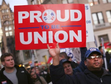 The states with the largest unionized work forces